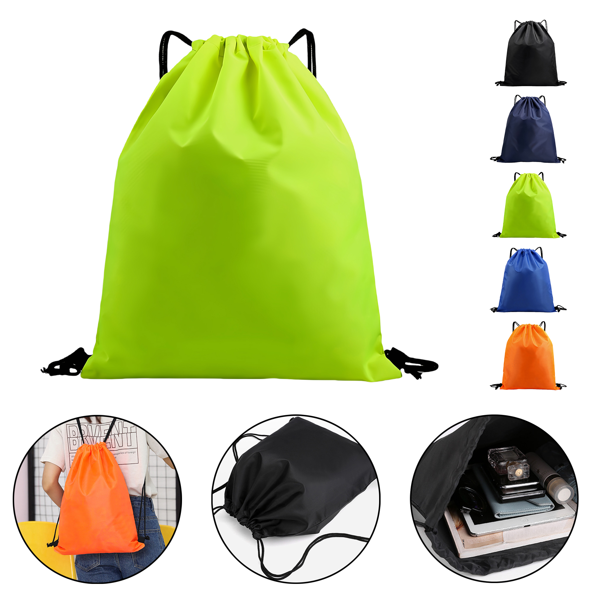 Oxford Drawstring Backpack - Water-Resistant 3