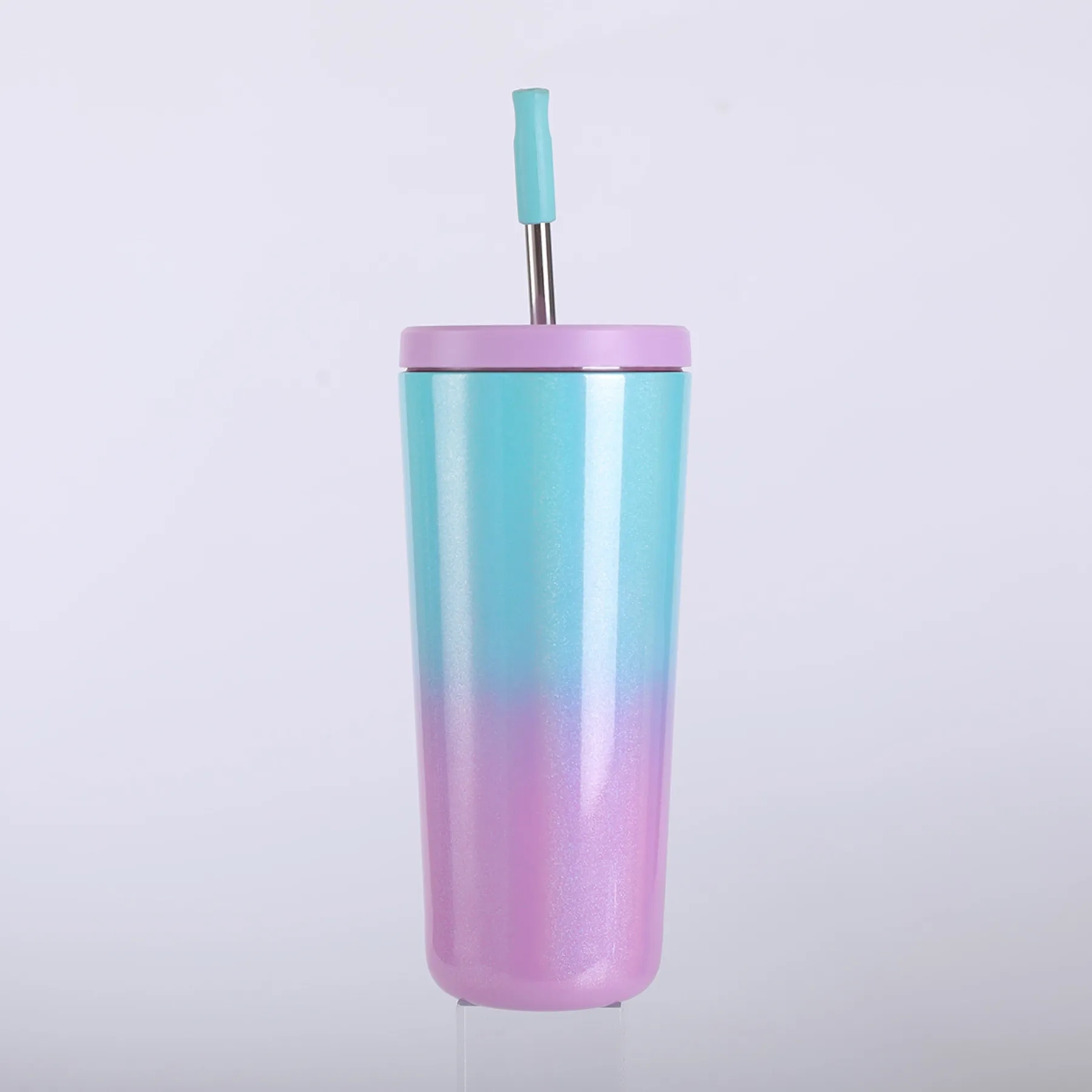 25 Oz. Gradient Stainless Steel Vacuum Tumbler with Straw 3