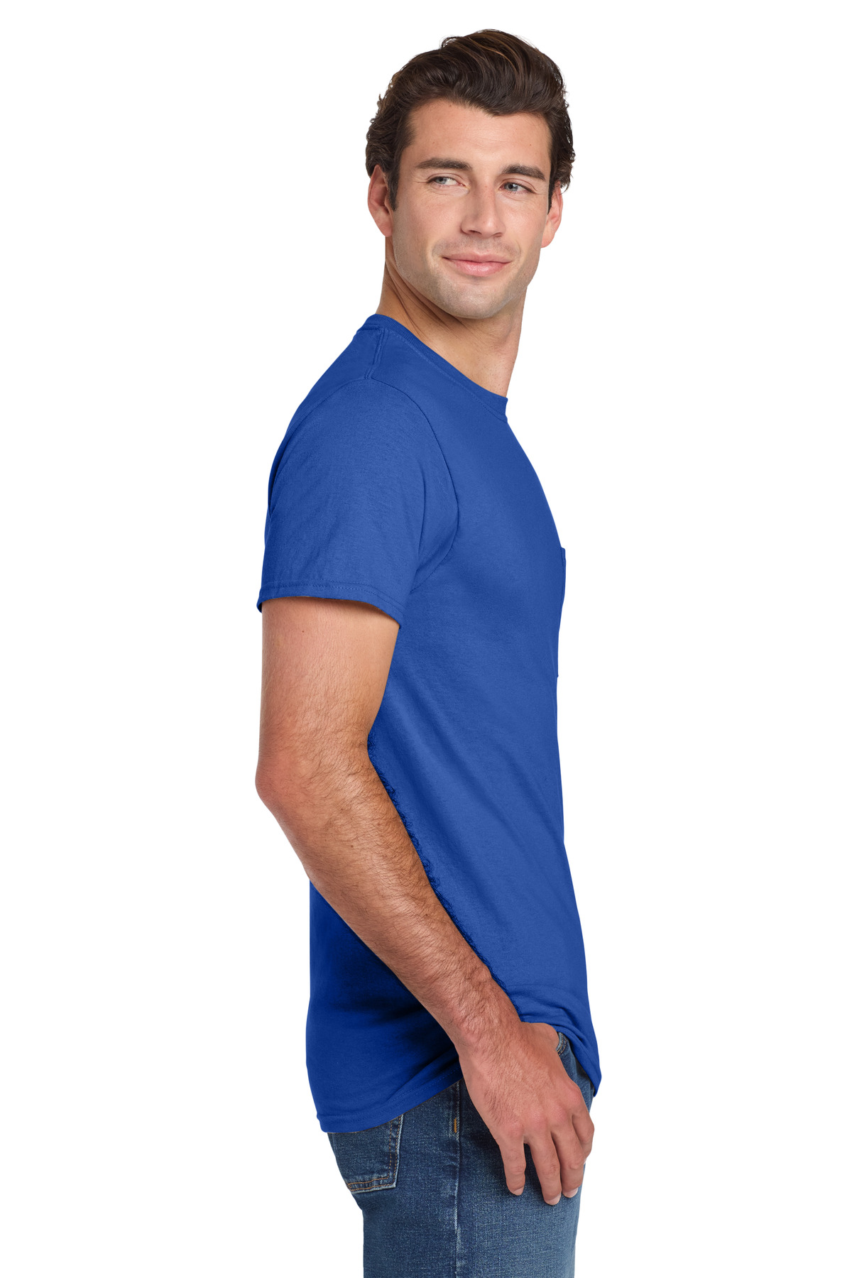 Jerzees - Dri-Power 50/50 Cotton/Poly Pocket T-Shirt. 29MP 6