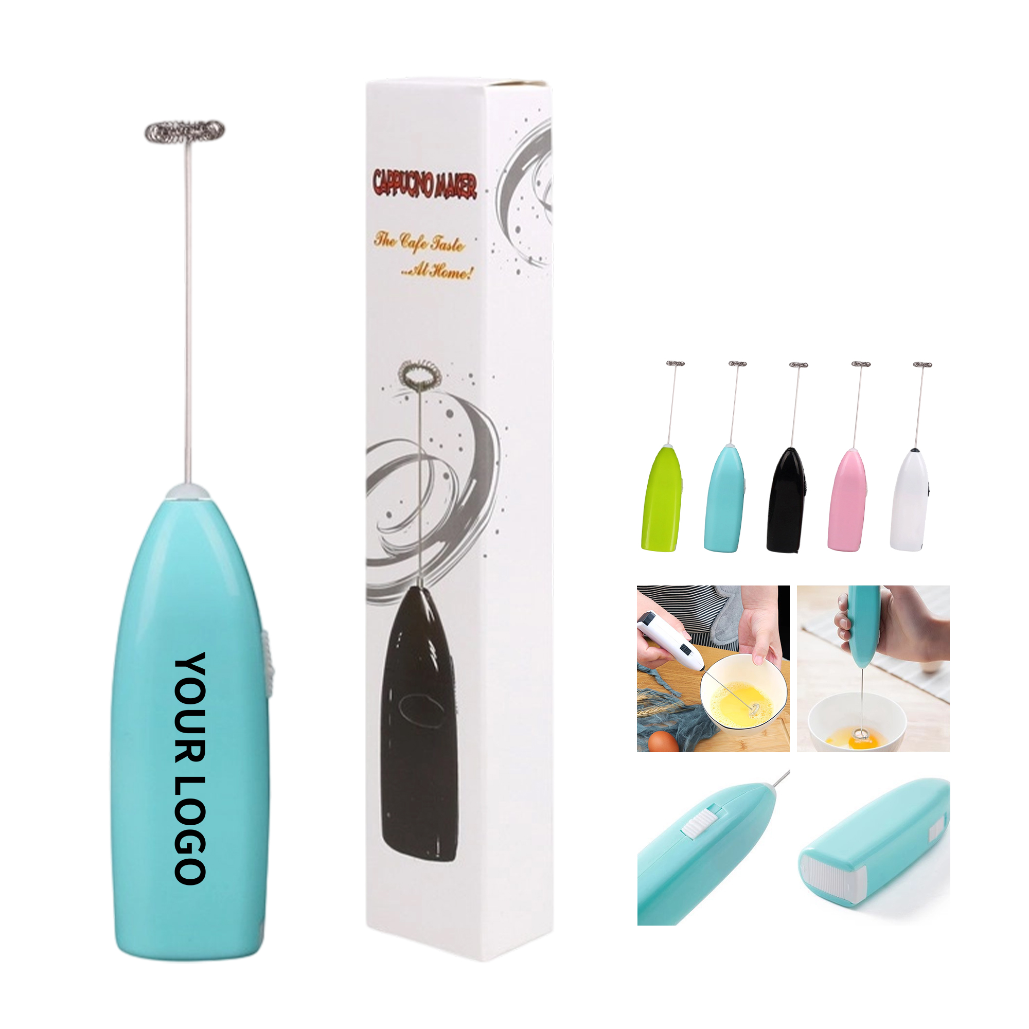 Stainless Steel Handheld Milk Frother With Battery Power 3