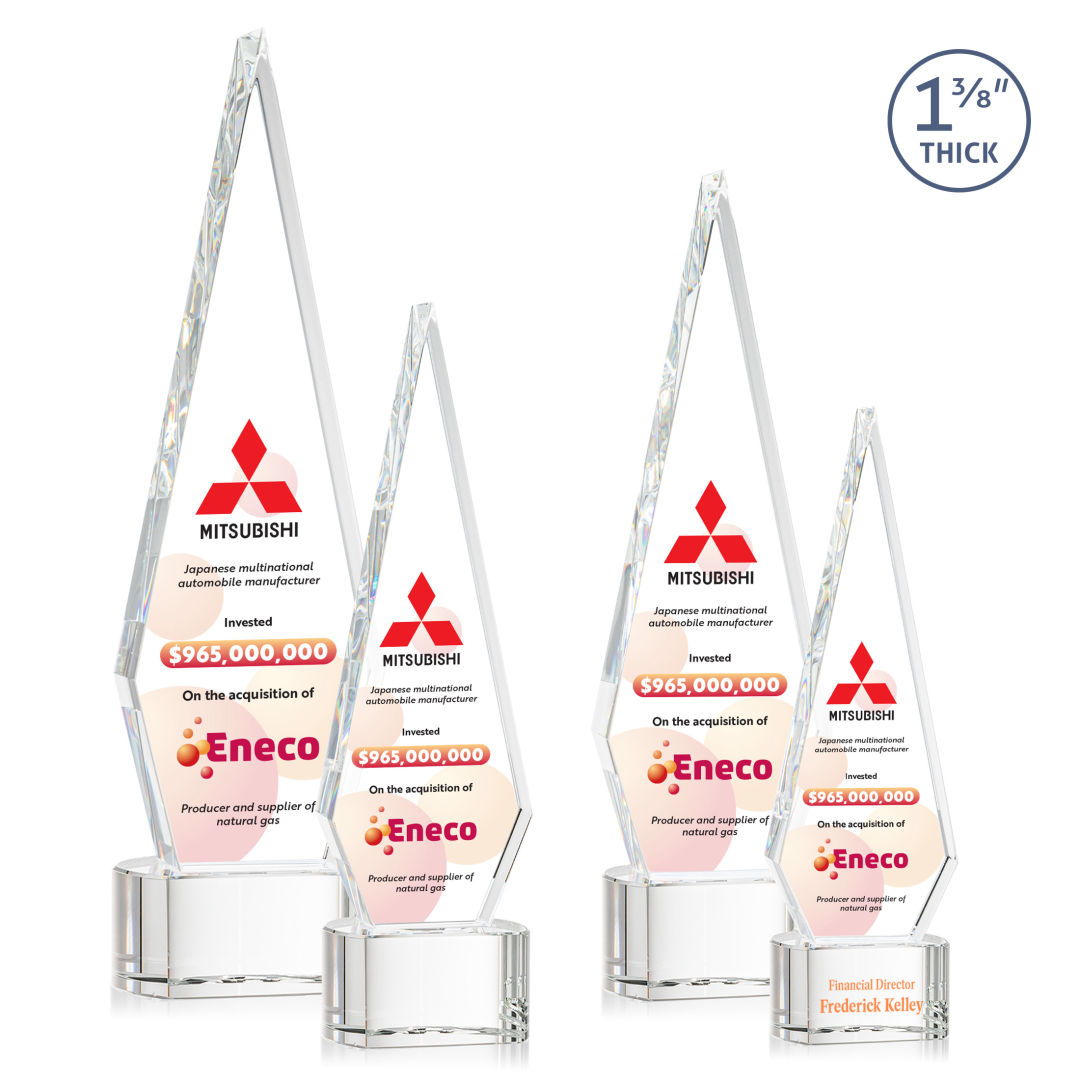 Springfield VividPrint™ Award on Paragon Base - Clear