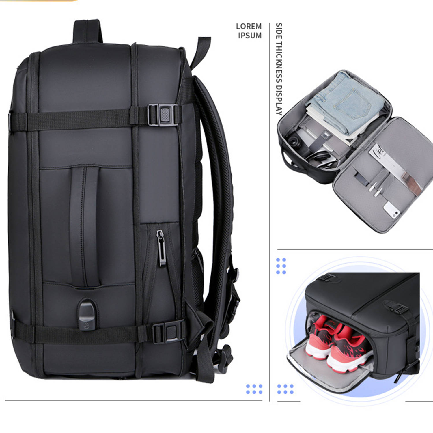 Flight Approved Carry on Daypack Oxford Backpack 4