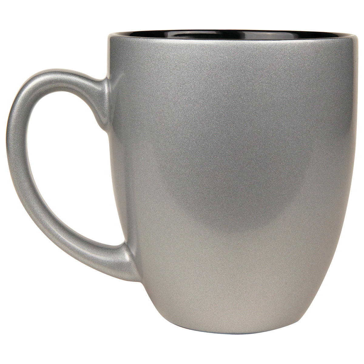 16 Oz. Silver Ceramic Bistro LazerMug 3