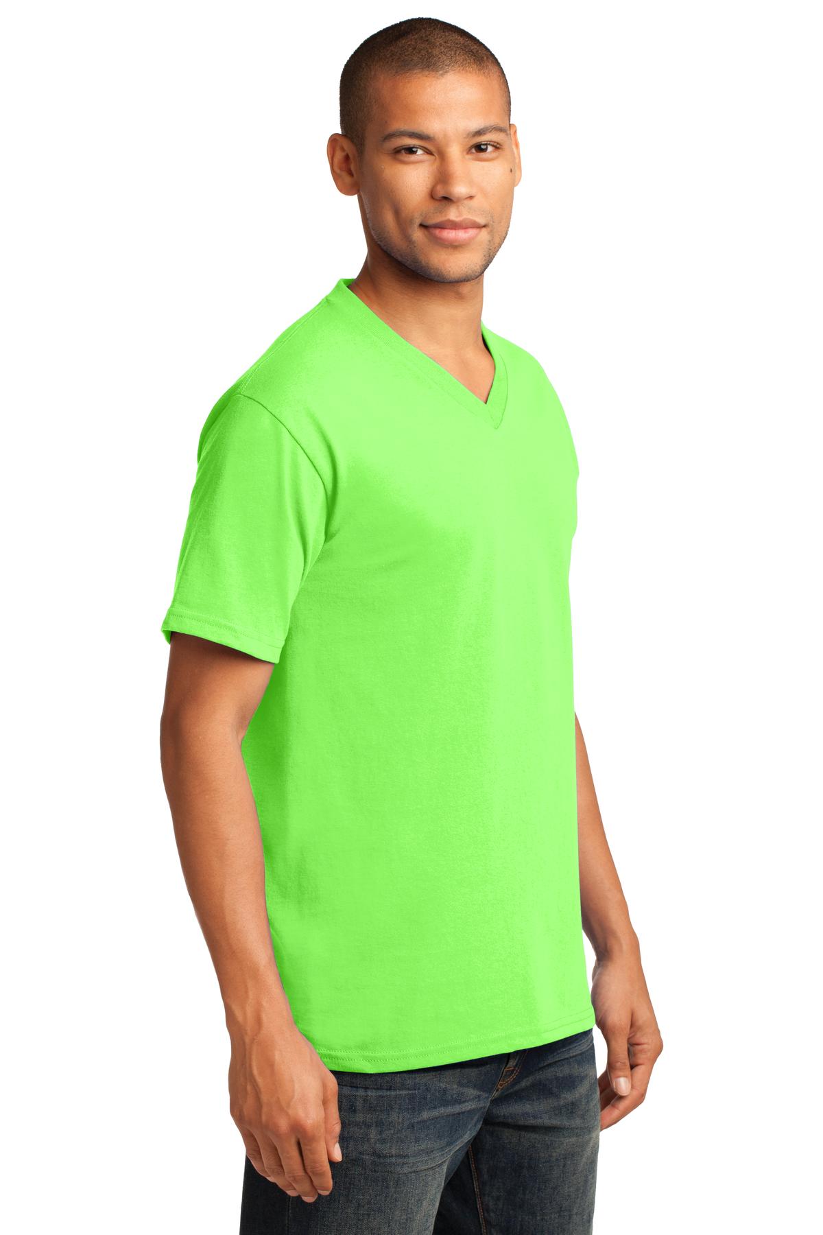 Port & Co Core Cotton V-Neck Tee. PC54V 77