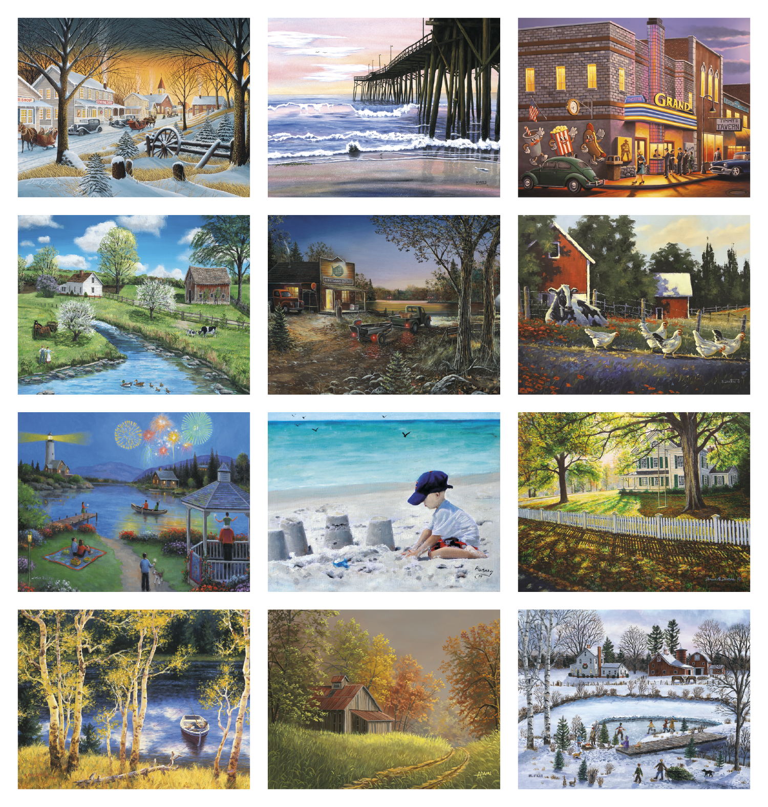 Good Value™ Scenic Memories - Stapled Calendar 63