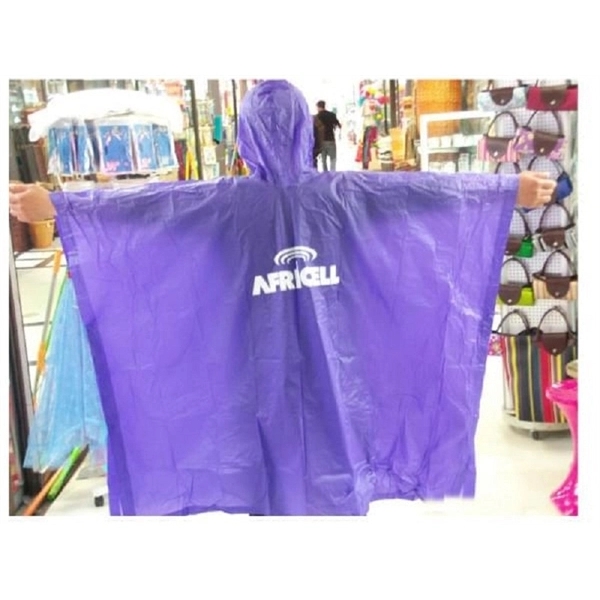 Disposable PE Rain Poncho 2
