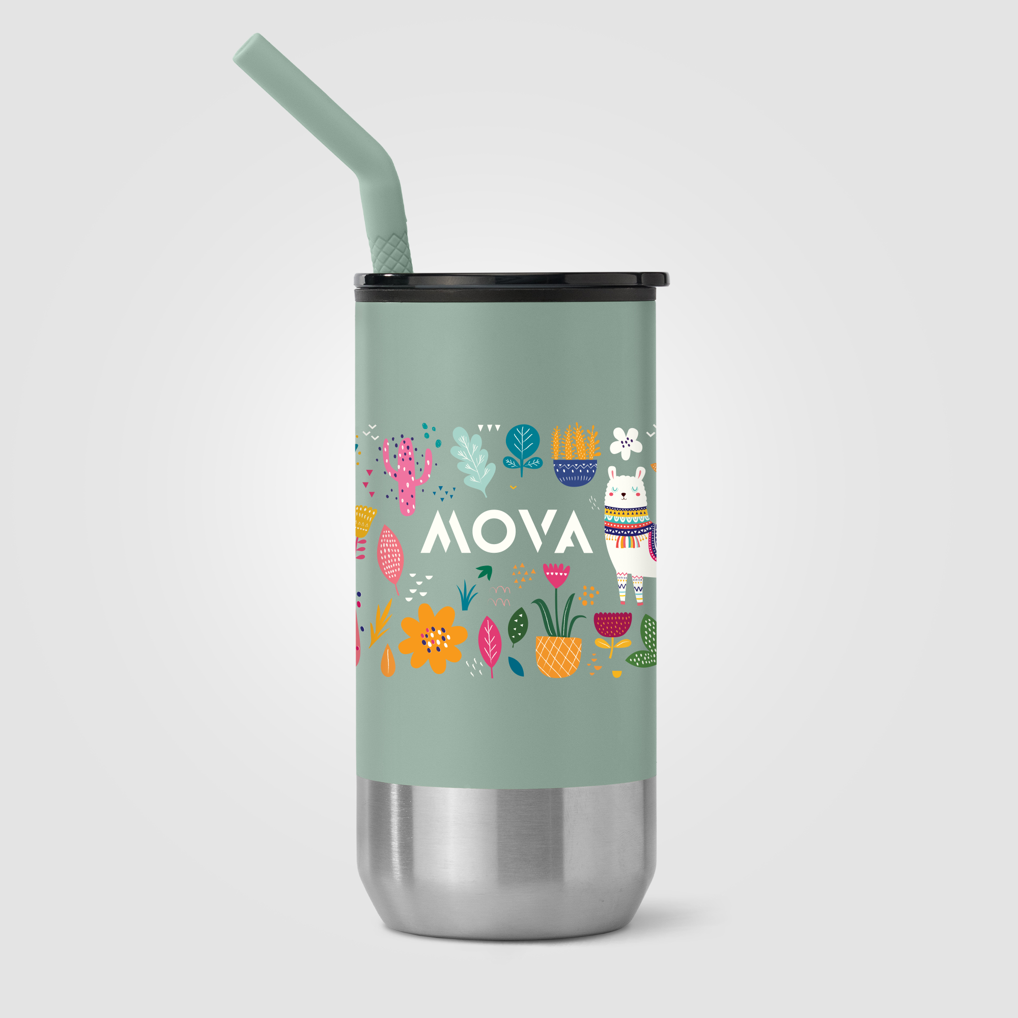 Atlantis - 16 oz. Double Wall Tumbler - Stainless with Recycled RPP Inner 4