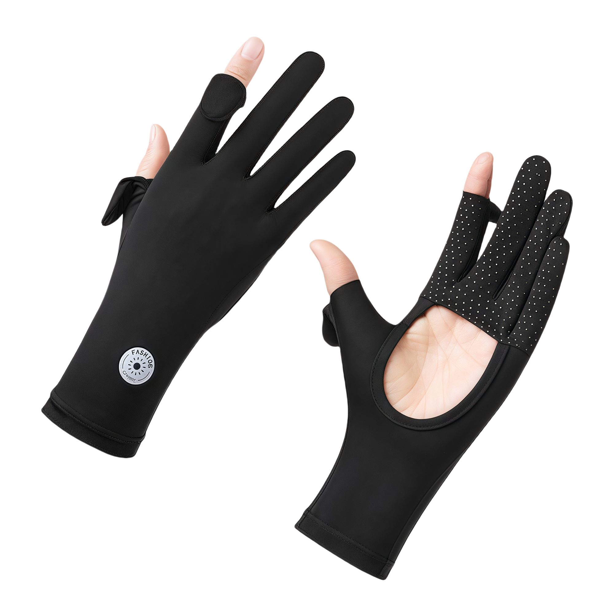 Summer Cooling UV Protection Touchscreen Anti-Slip Breathable Stretchable Unisex Gloves for Outdoor 3