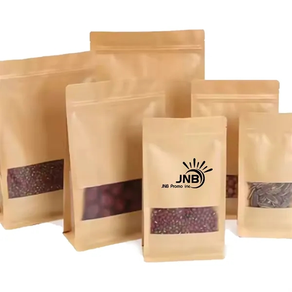 Stand-up Kraft Paper Food Bags with Window