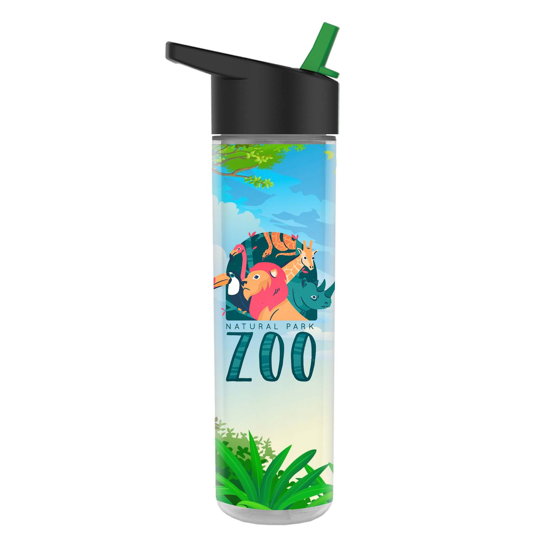 The Chiller Full Color Wrap - 16 Oz. Insulated Bottle with Flip Straw 6