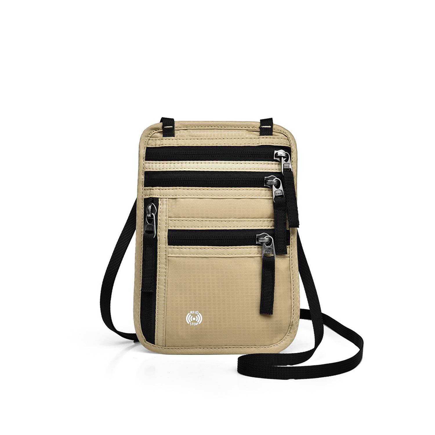 RFID Blocking Neck Wallet Travel Pouch 7