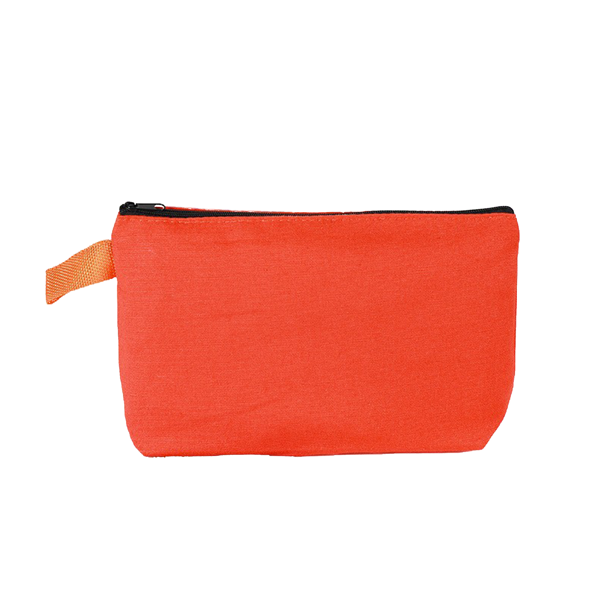 Candy Color Canvas Pencil Case Zipper Handheld Pouch 9