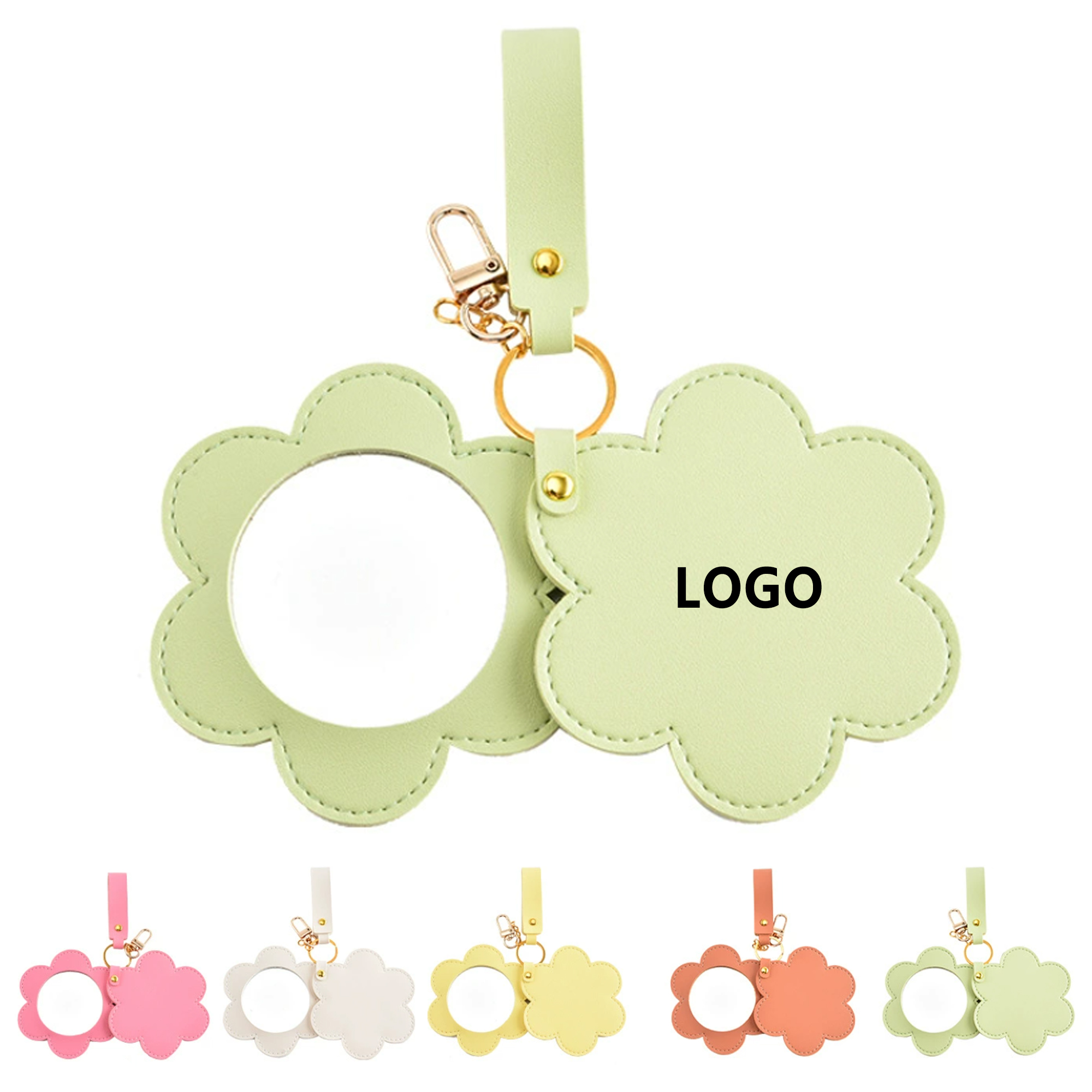 Flower Shape Double-sided Makeup Mirror 1