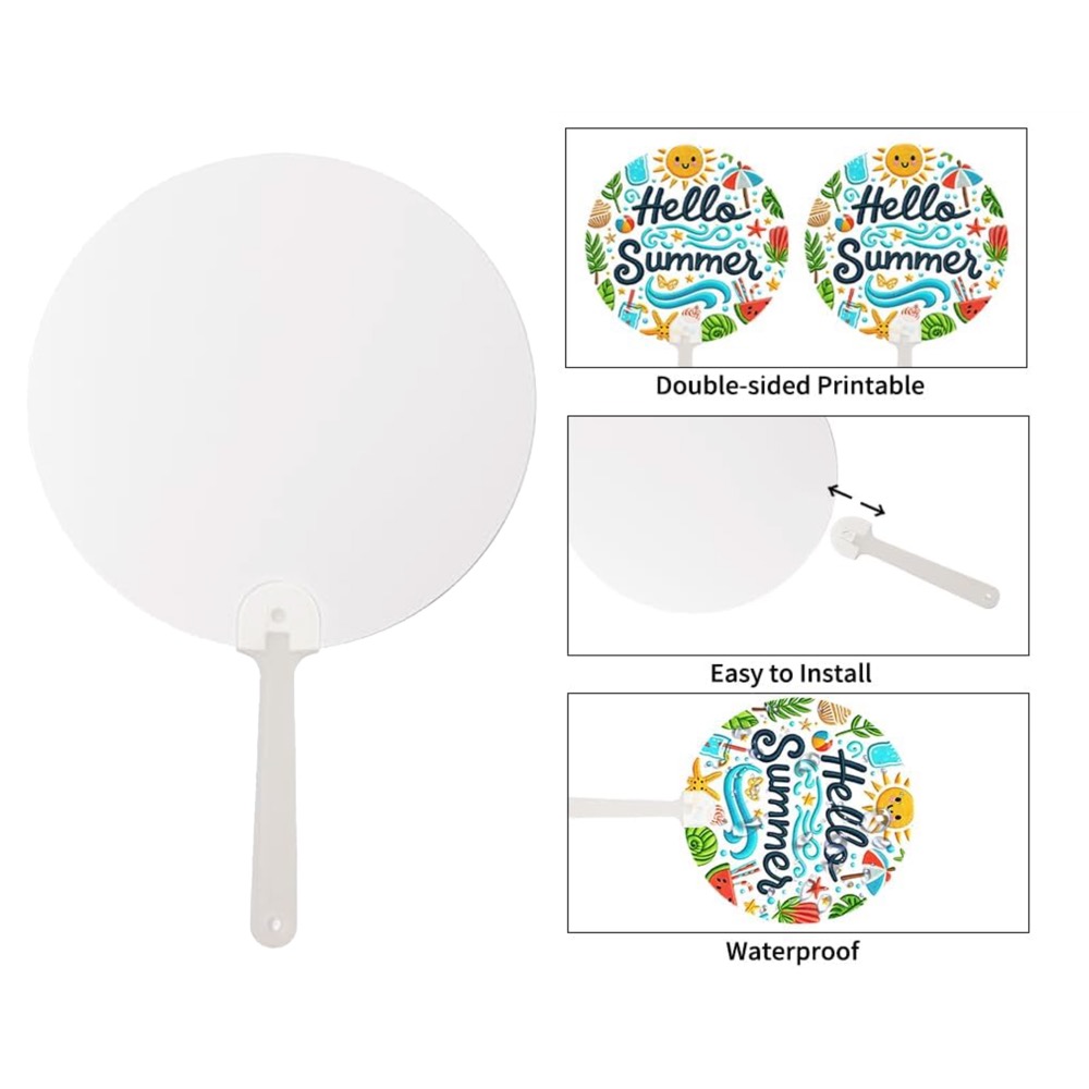 PET plastic Handheld Advertising Fan 1