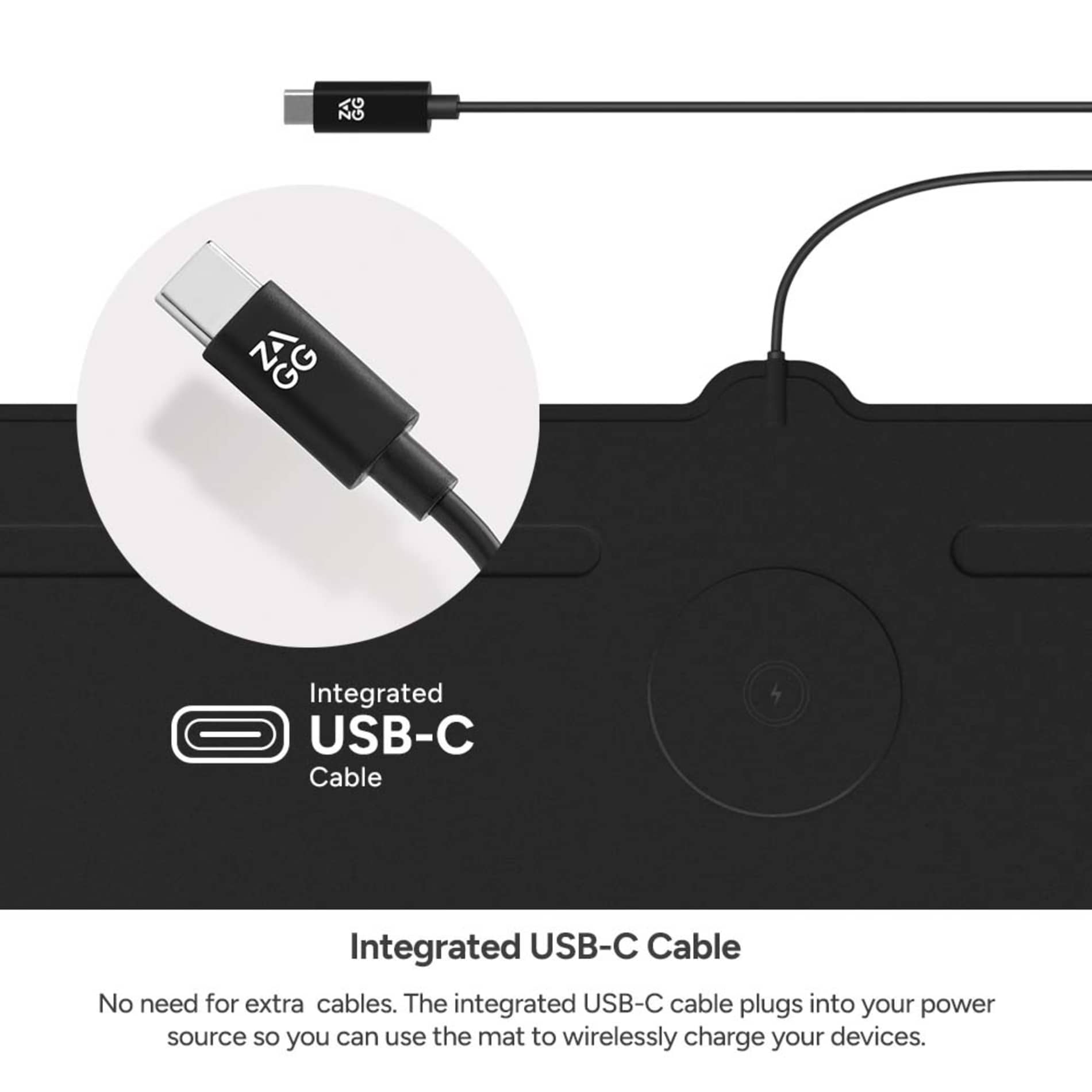 Zagg Desk Mat with Wireless Charging 28