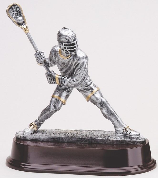 8" Tall Lacrosse Shooter Male Figure Award 2