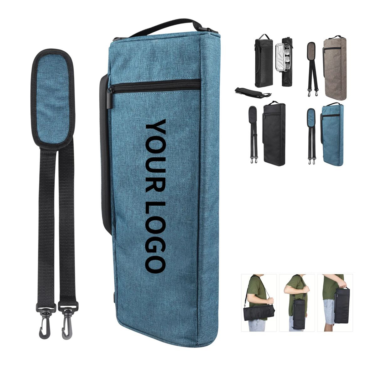 Durable Oxford Golf Cooler Bag for 6 Cans or 2 Bottles 5
