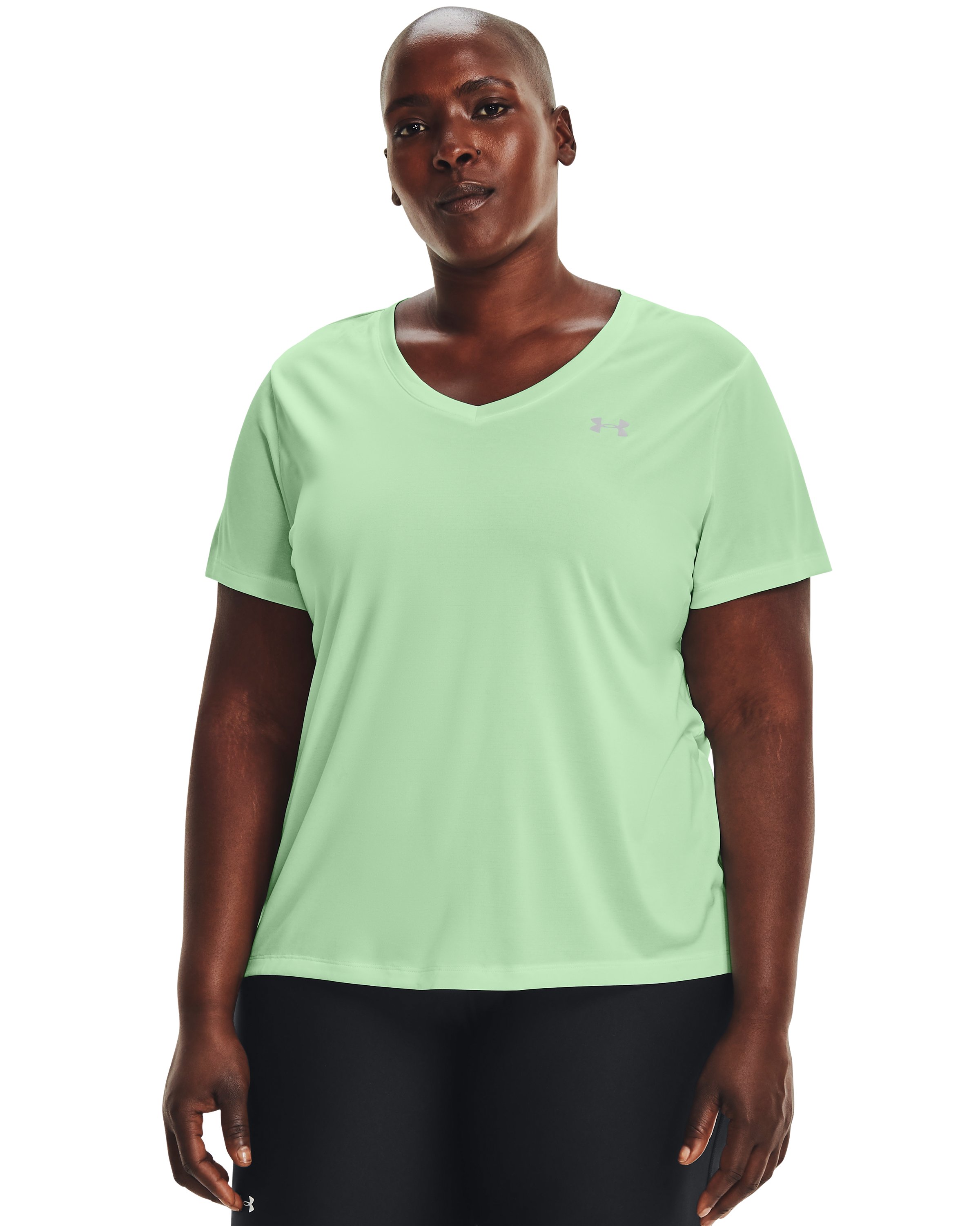 UA Tech Twist Women's V-Neck Short Sleeve 2