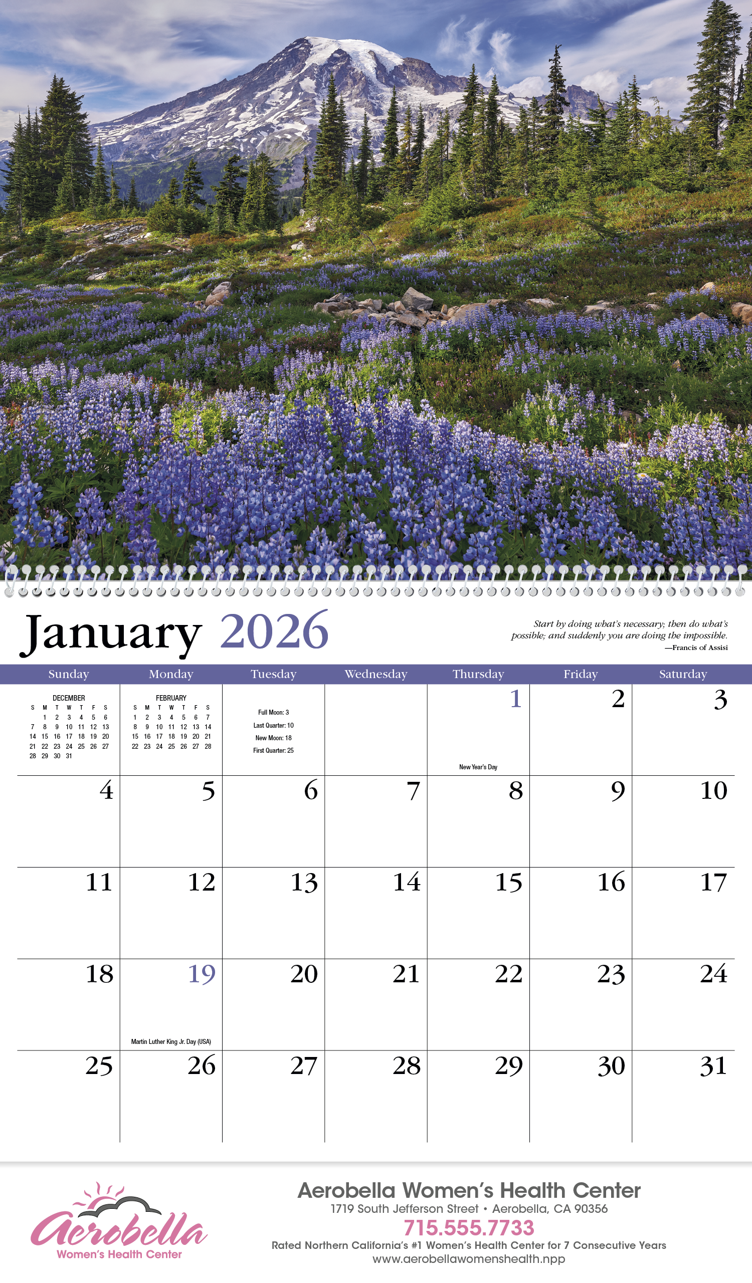 HotLine® Products Contemplations Appointment Calendar - Spiral 23