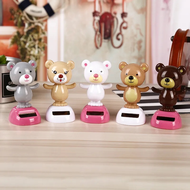 Solar Powered Shaking Head Car Decoration Dancing Toys 14