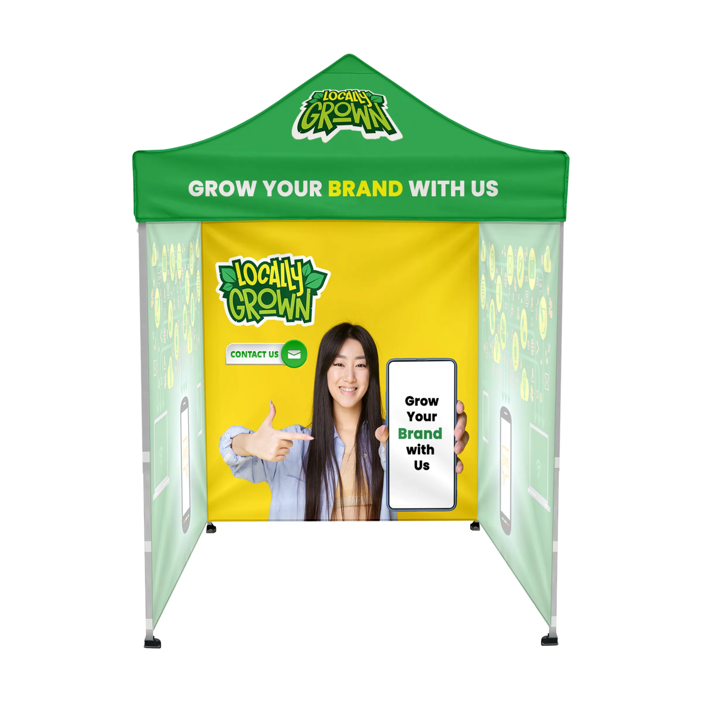 6'x6' Tent Canopy with frame and three full wall 8