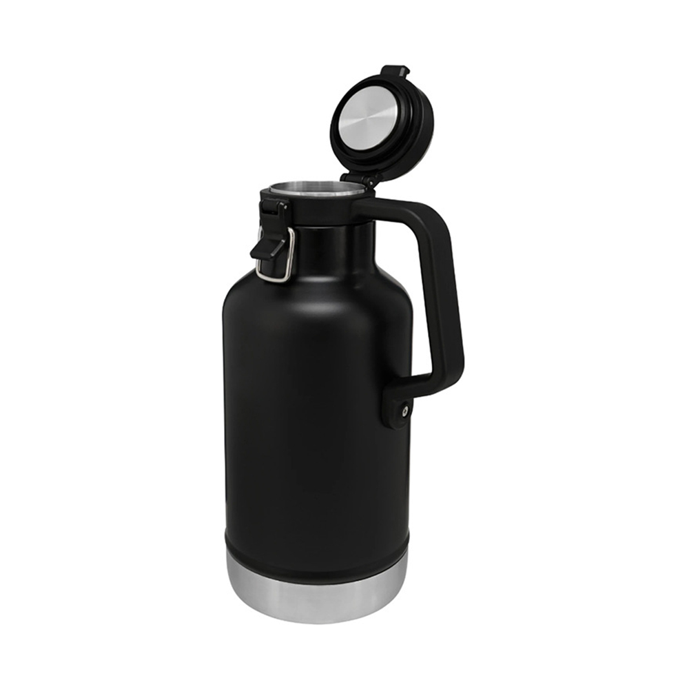 Double Wall Insulated Vacuum Flask With Handle, custom water bottle with logo imprint 2