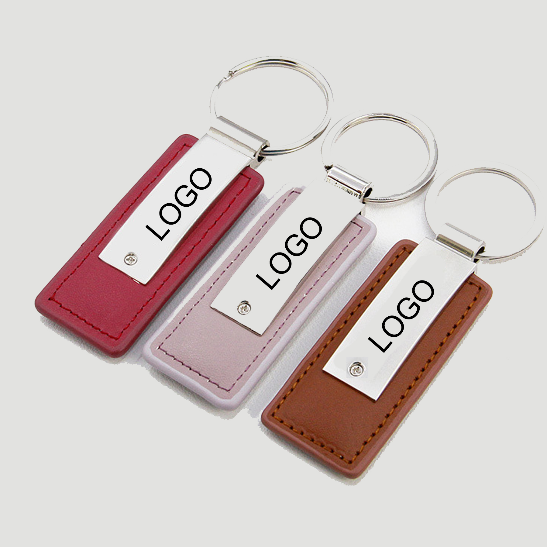 Polyurethane Leather Metal Key Chain 1