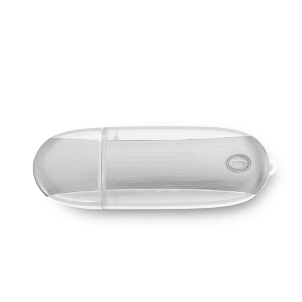 Lemont Brushed Aluminum Oval USB Flash Drive 43