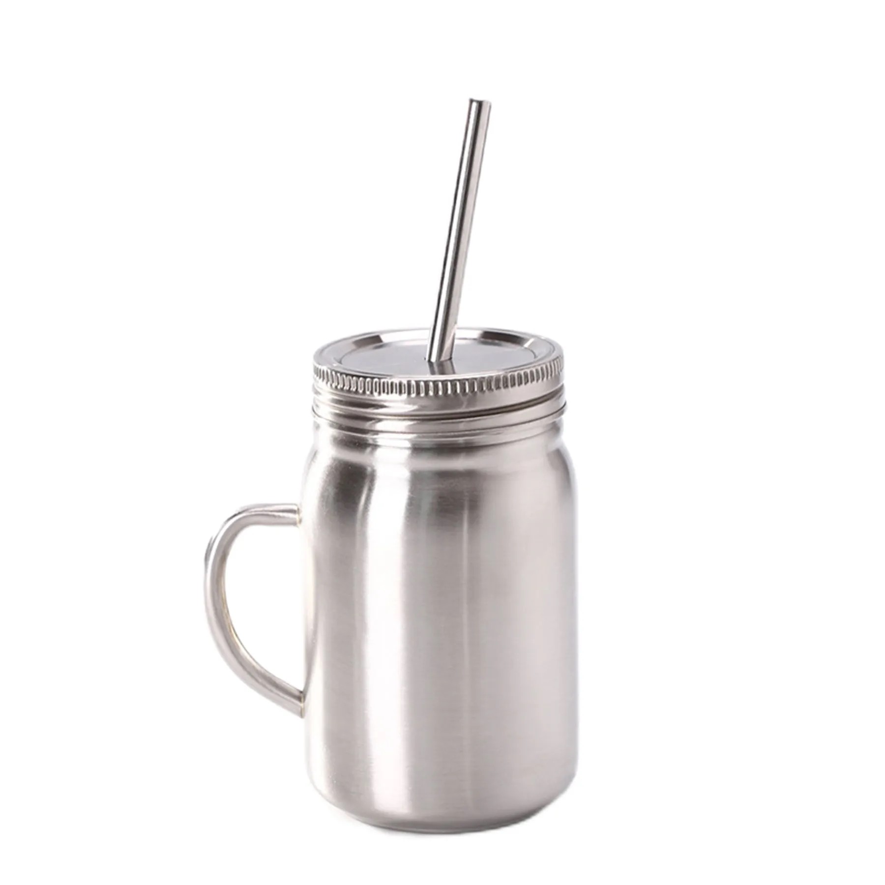 Stainless Steel Cup W/ Lid & Straw 2