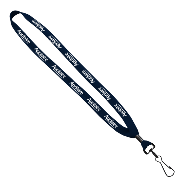 5/8" Polyester Shoelace Lanyard with Metal Crimp & Split-Ring 9