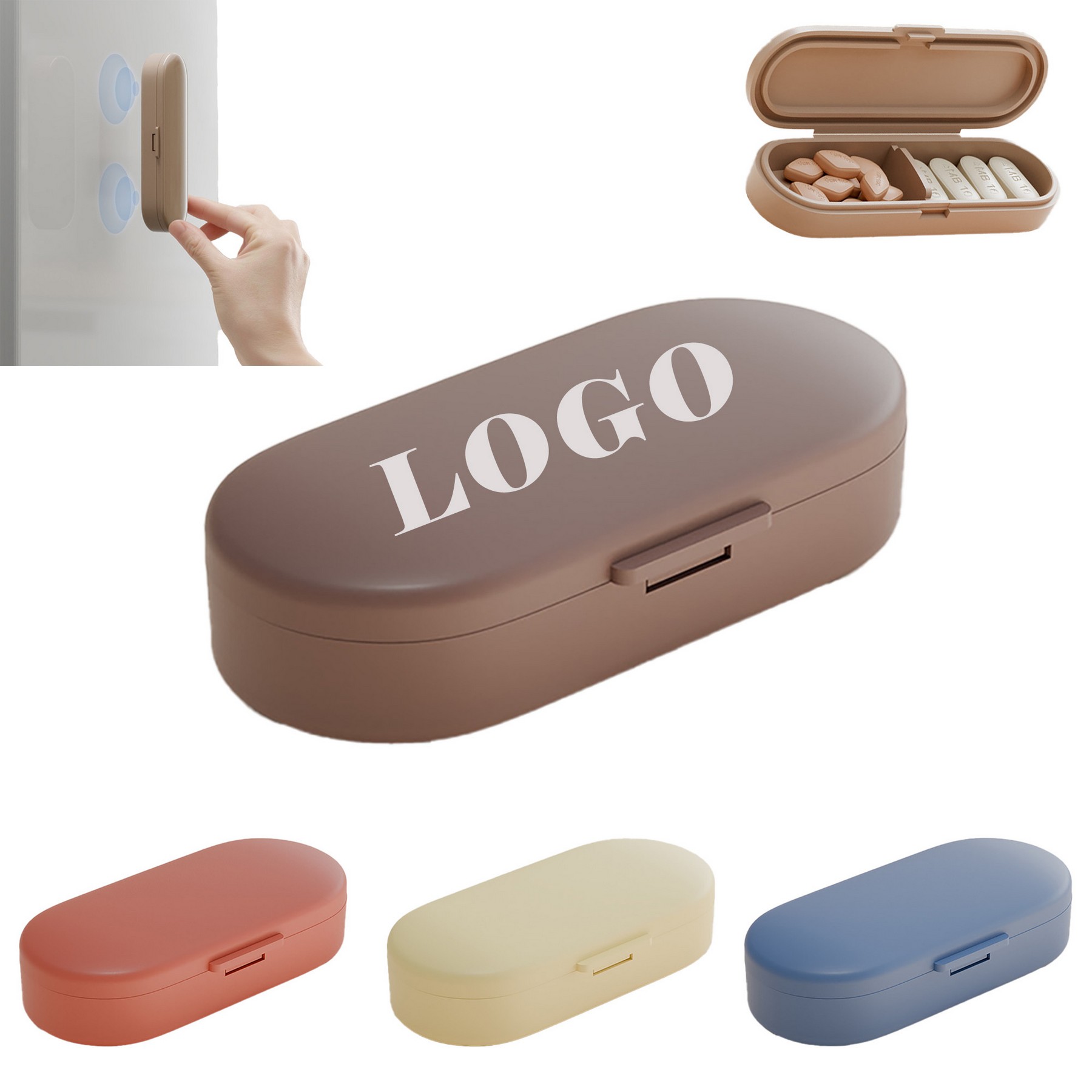 Light Shielding Pill Box With Magnetic