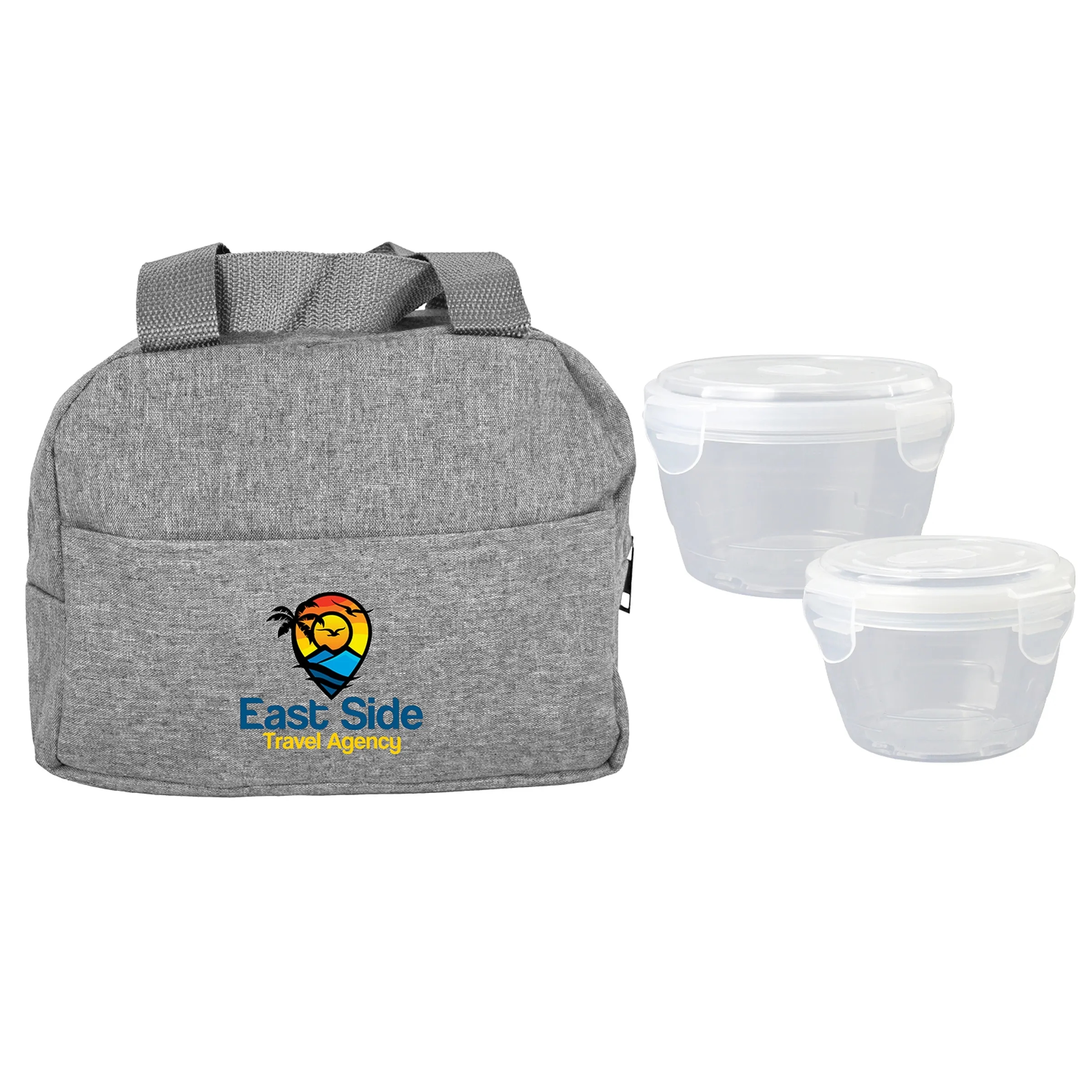NESTED HEATHERED LUNCH COOLER 8