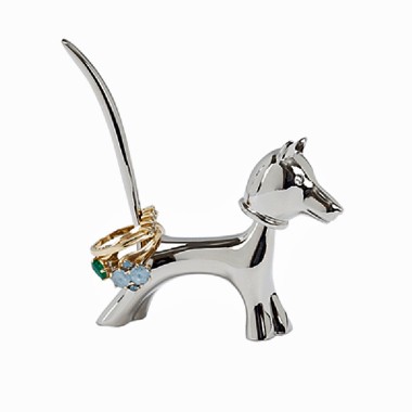 Bobble Head Dog Ring Minder, 2.75" H 1