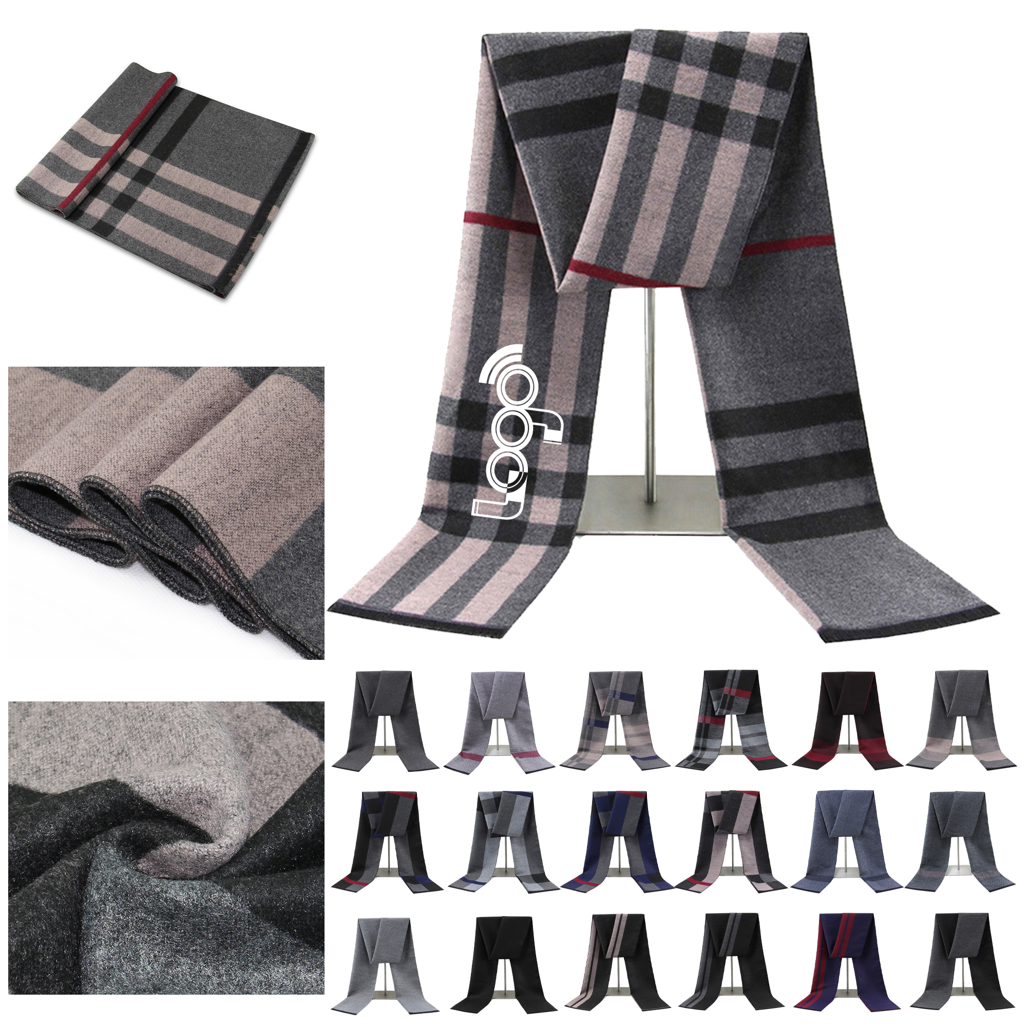 Stylish and Warm Polyester Scarf for Winter 2