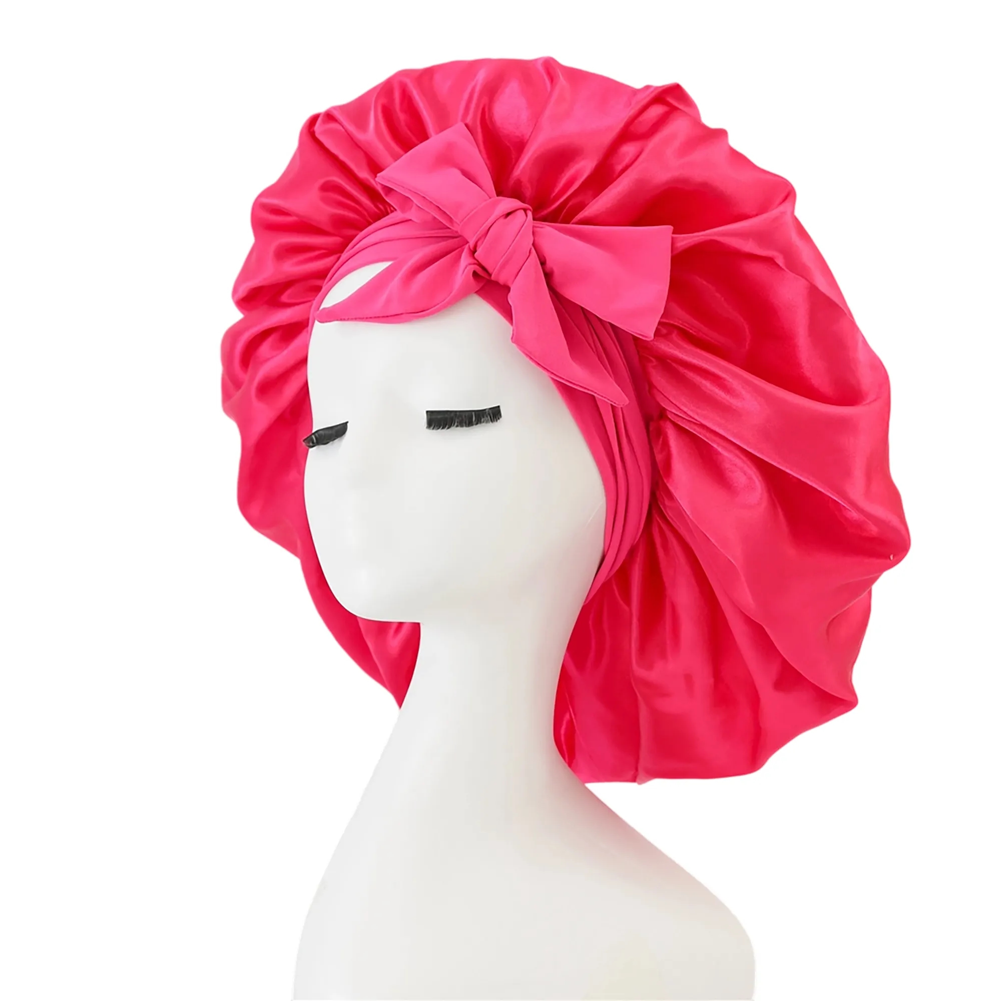 MOQ 50 Satin Hair Protection Sleep Cap 5