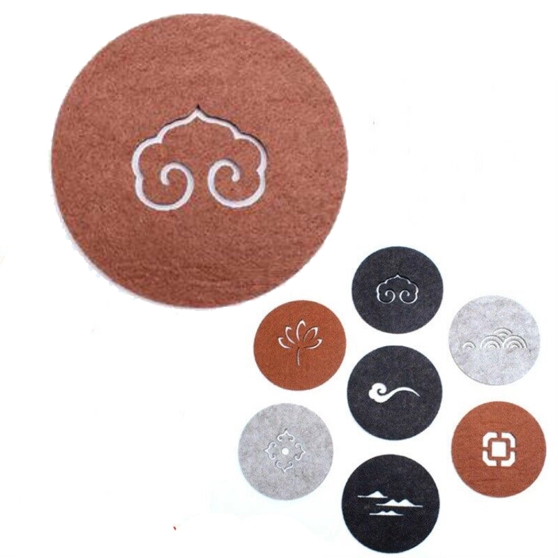 Custom Hollow Out Recycled Felt Coaster 1