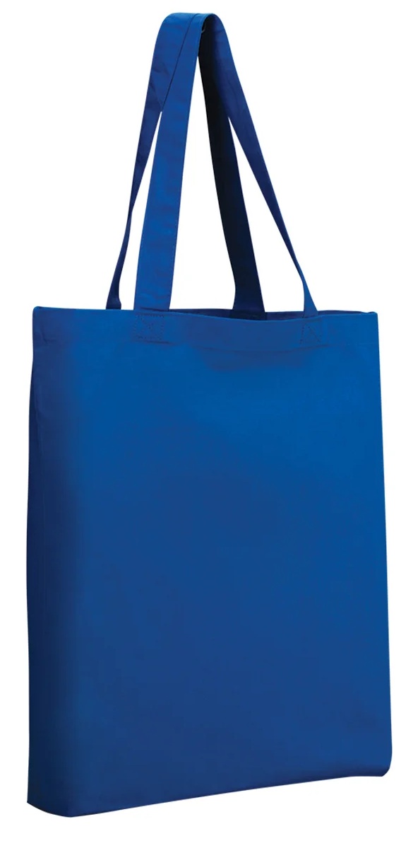 Canvas Shopper Tote with 5" Bottom Gusset, custom tote bag with logo imprint 12