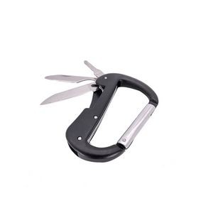 Versatile Carabiner Multitool Kit With Knife Flashlight 18