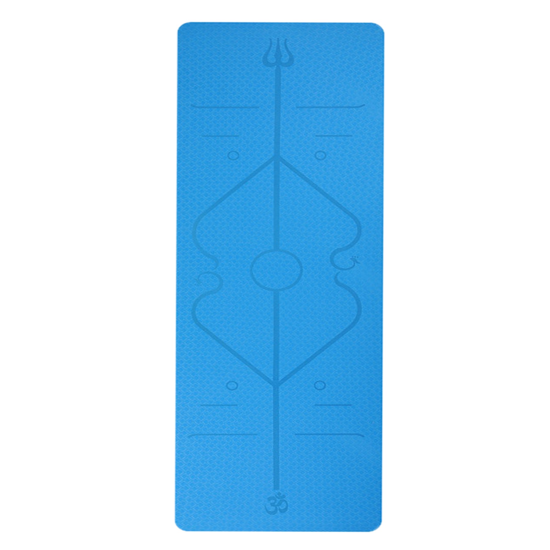 Yoga Mat With Body Position Line 3