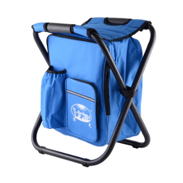 Folding Camping Fishing Chair Stool Backpack with Cooler 14