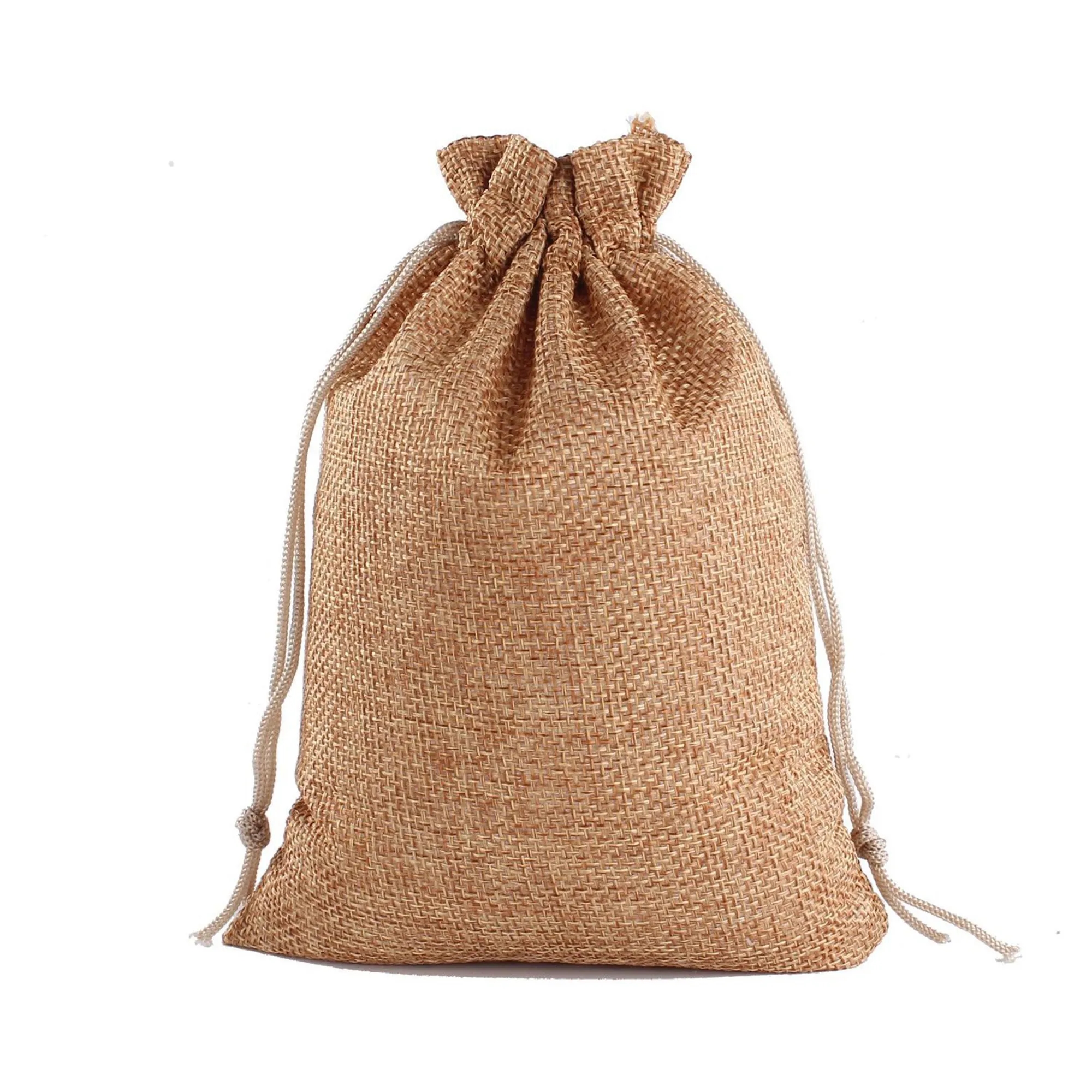 Linen Bunched Holiday Retail Gift Bag 7