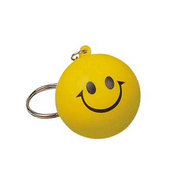 Smile PU Stress Ball Keychain 4