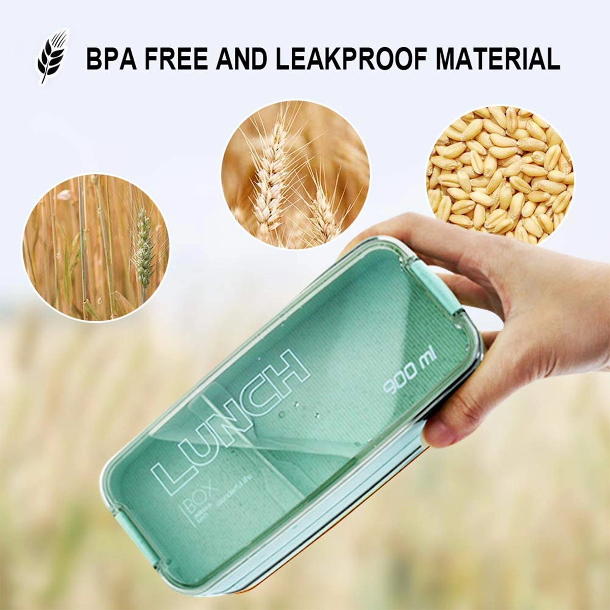 3-In-1 Leakproof Eco Bpa-Free Bento Box 3