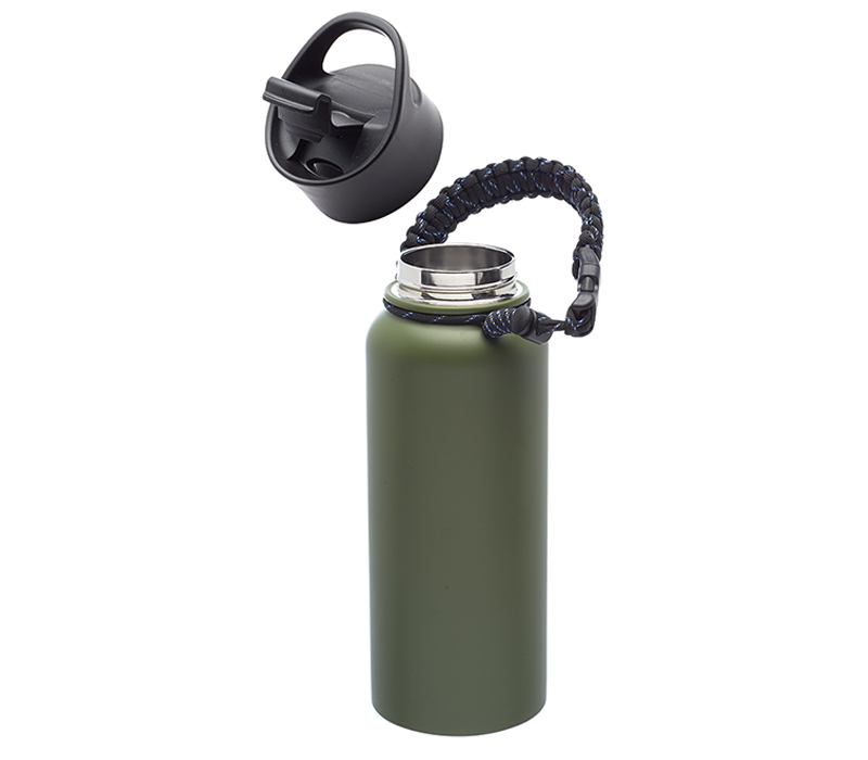 Stainless Steel Water Bottles with Carrying Strap, 34 oz. 2