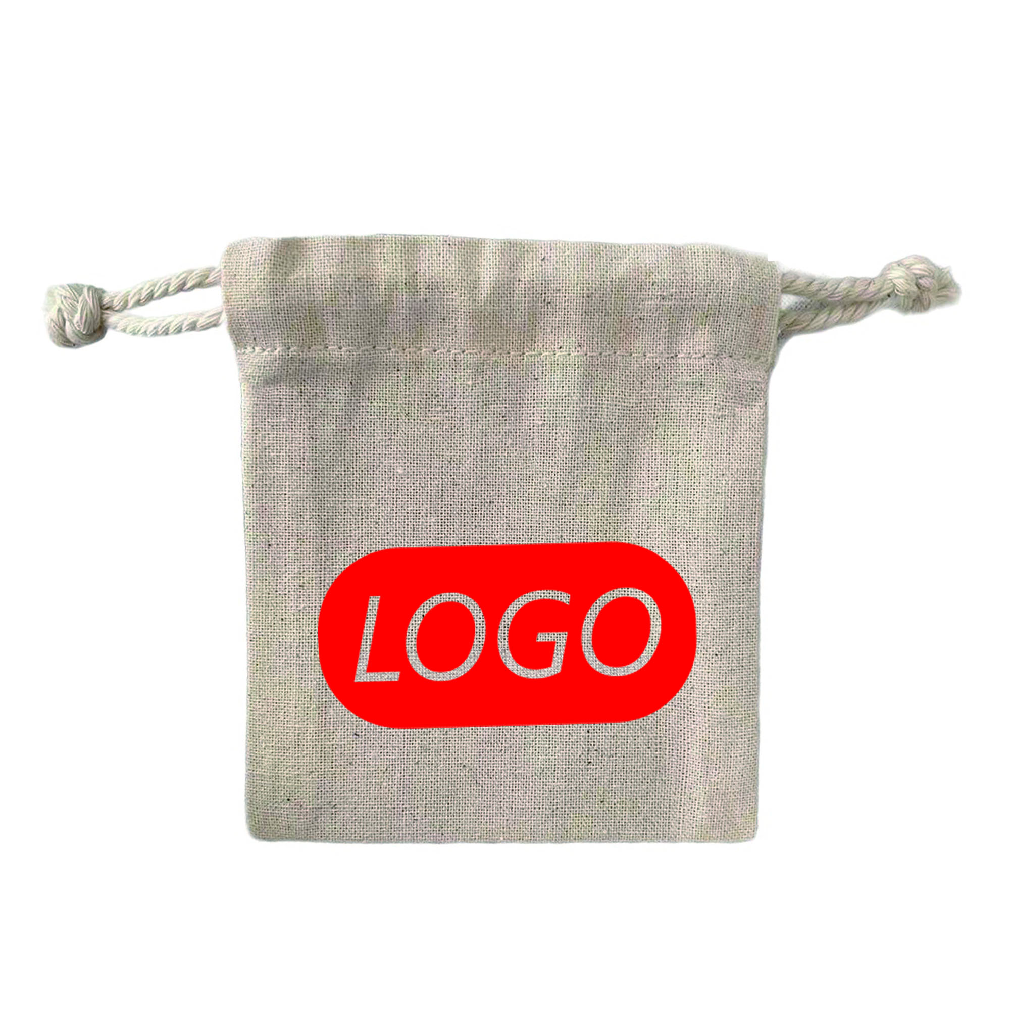 Natural Cotton Drawstring Bag Full Color 3