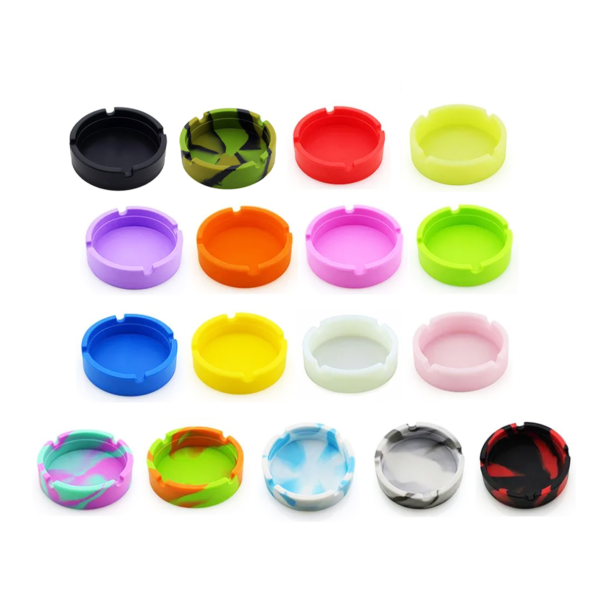 Durable Silicone Round Ashtray for Indoor & Outdoor Use 7