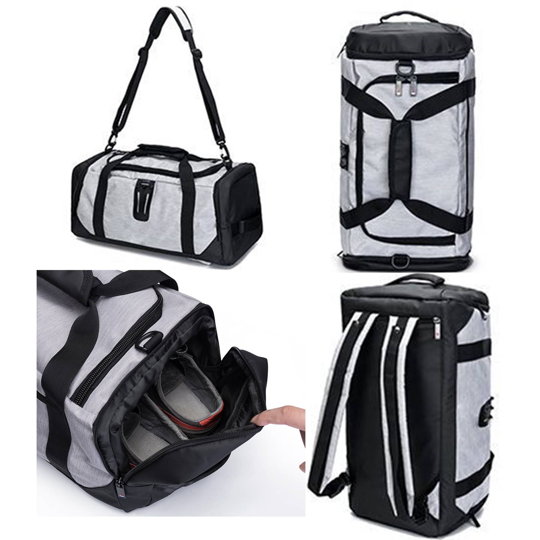 Oxford Men Backpack 3-Way Sports Duffel Bags 3