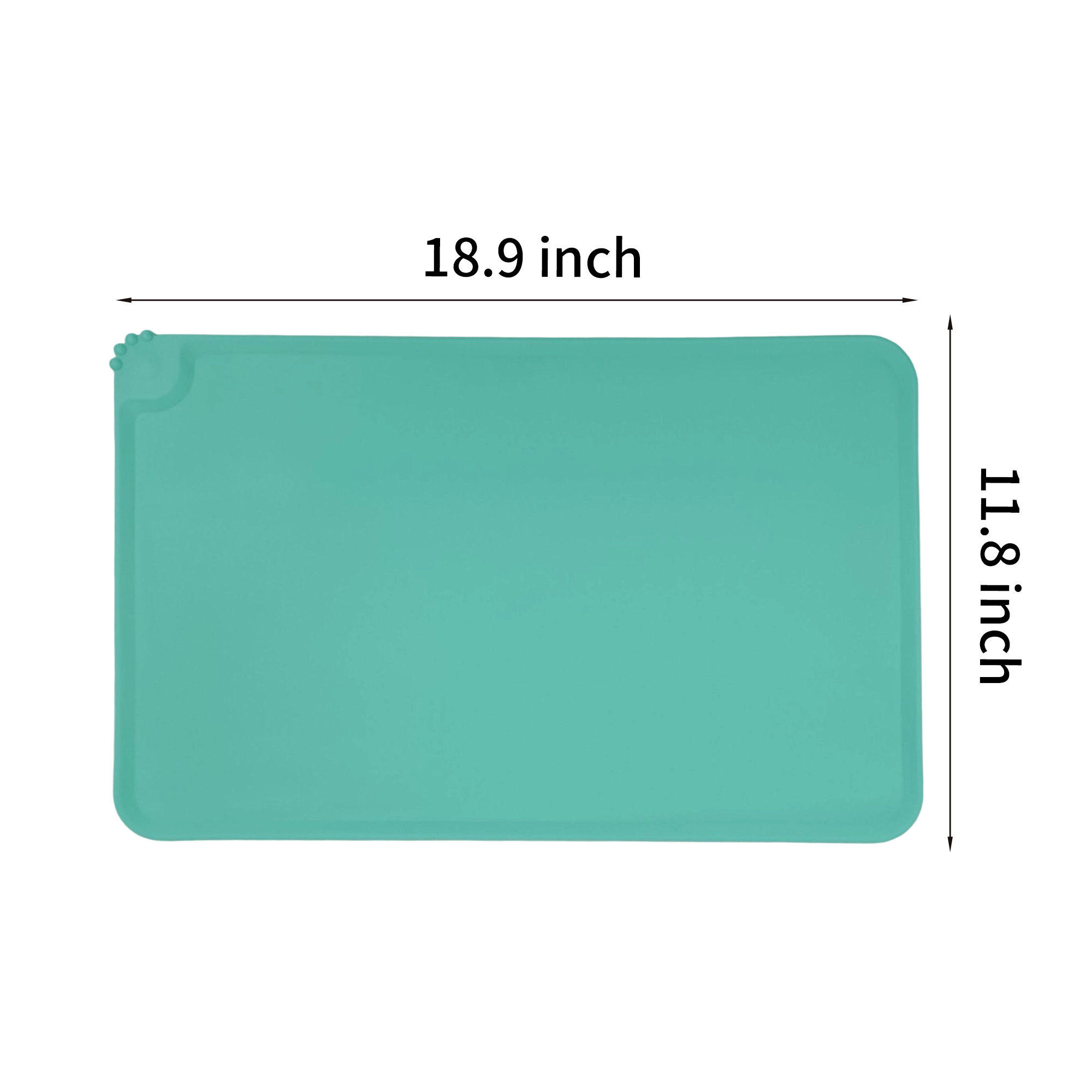 Non Toxic Silicone Pet Feeding Mat 18.9" Length x 11.8" Width 1