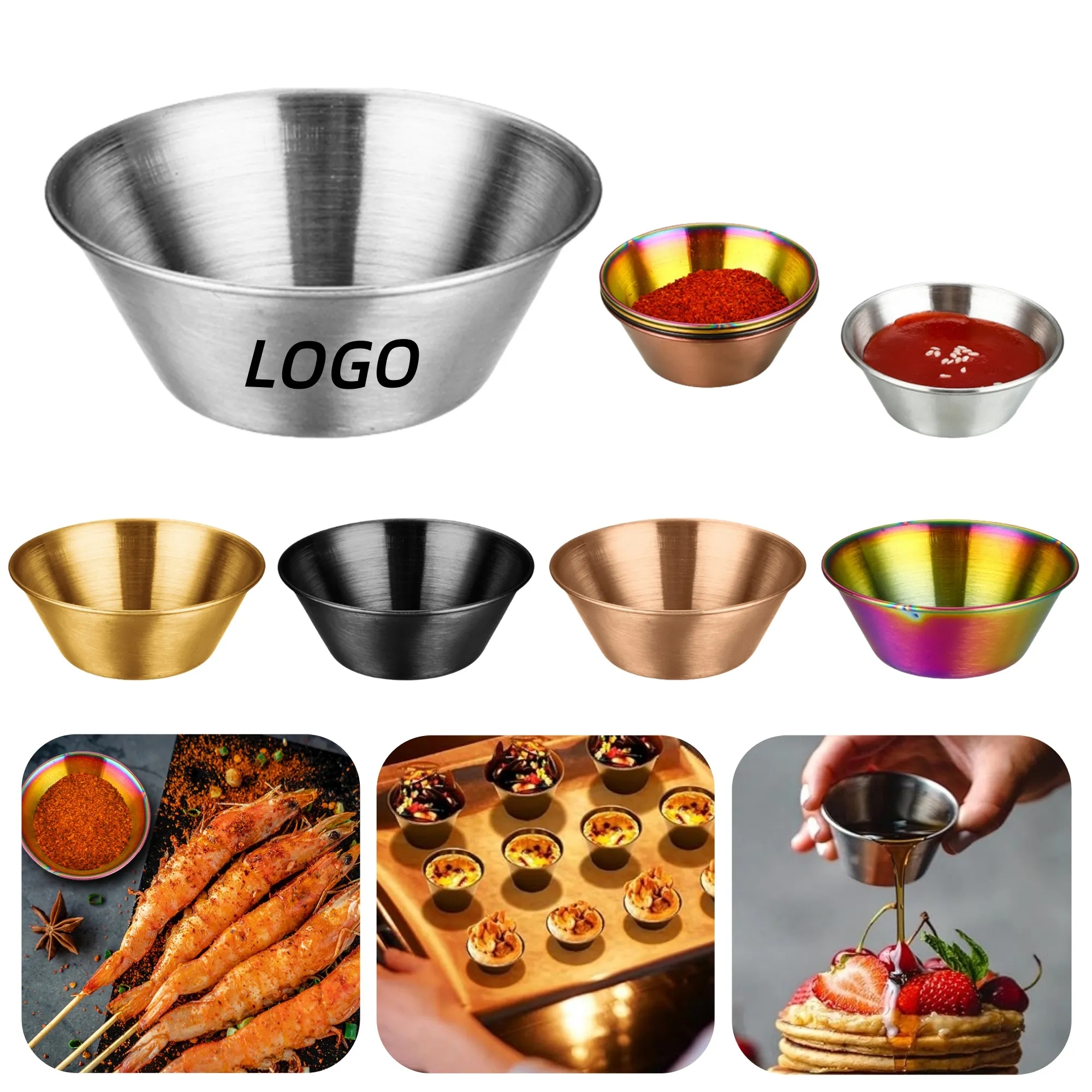 1.5oz Stainless Steel Sauce Cup 1