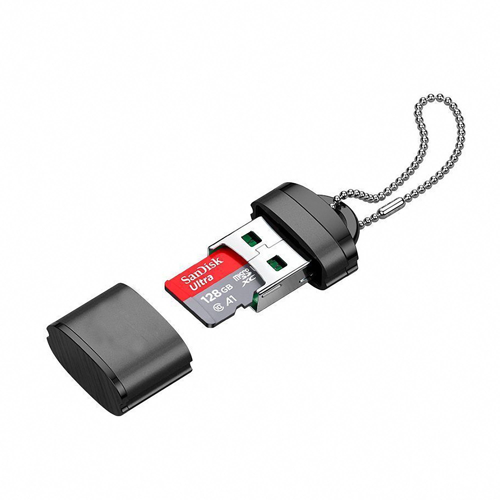 Portable TF Card Reader Keychain 4